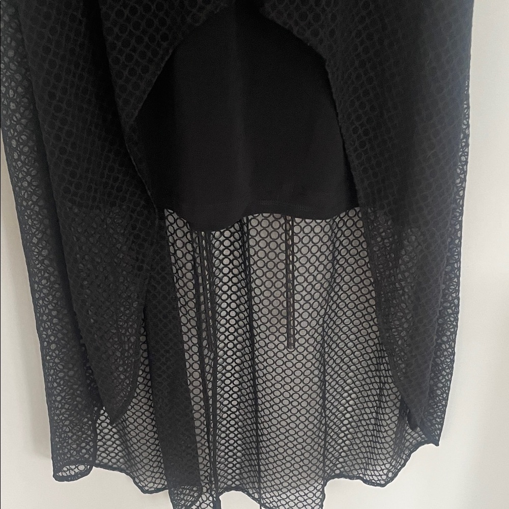 Simon Chang Elegant Black Mesh Overlay Evening Dress 🔥 Size Medium - Picture 13 of 17